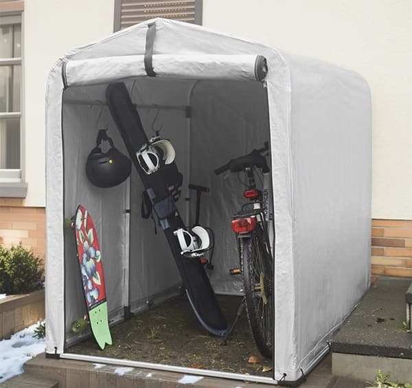 SoBuy Opbevaringstelt til cykler Cykeltelt Cykelgarage til 2 cykler KLS11
