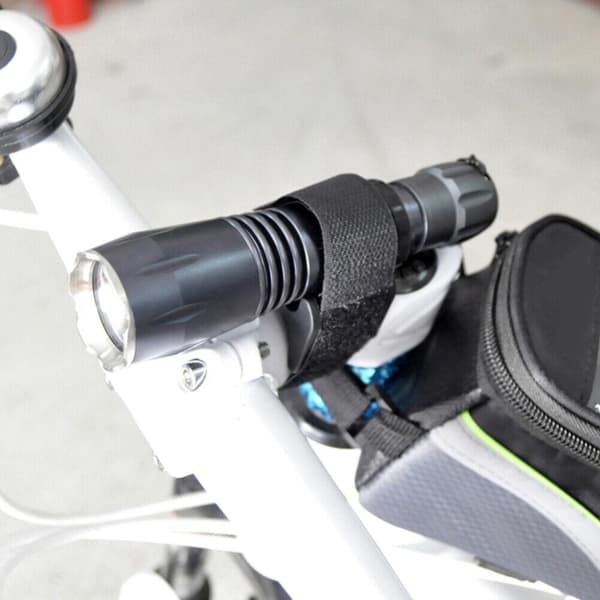 Ficklampshållare till Cykel - Svart