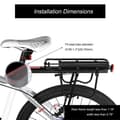 Miniatyrbild 2 av 4: Cykelbagagehållare, universalhållare Cykel Bakre fotstockshållare Justerbar aluminiumkorg MTB Cykel Sadelstolpshållare