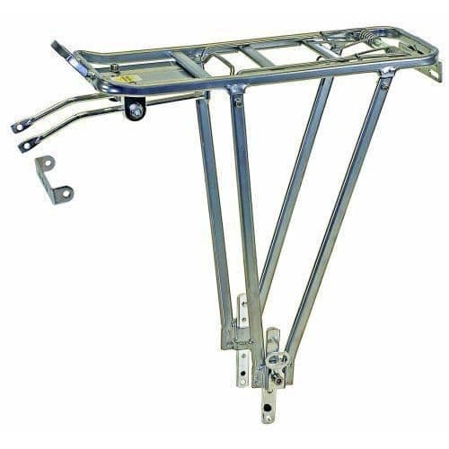 Ventura Alloy Justerbar Bagagehållare - Silver - Solid fäste - För fritidscykling för vuxna