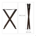 Miniatyrbild 5 av 6: Bagagehylla - Bambu - Mörkbrun - Fällbar - 40 kg - Rustik design