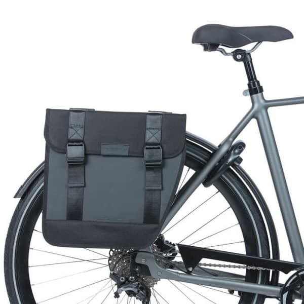 Basil vattentät cykelväska - svart - 28L