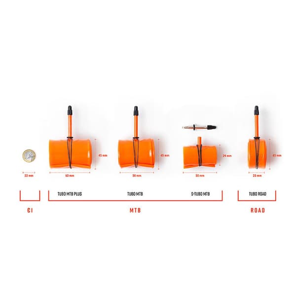 Tubolito Innerrör Tubo Plus Orange 27.5´´ / 2.50-3.00