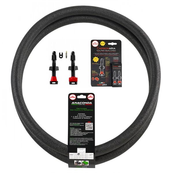 Anaconda Däck 27.5´´ S-m 2.1-2.7 Fälgar 19-35 Mm Anti-puncture Mousse 2 Enheter Med 2 Carbonaria Ventiler Silver