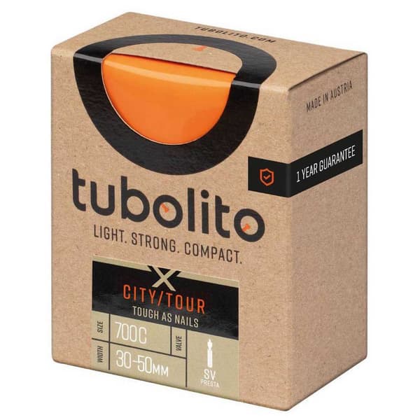 Tubolito X-tubo City/tour Presta 42 Mm Innerslang Orange 700 / 30-50