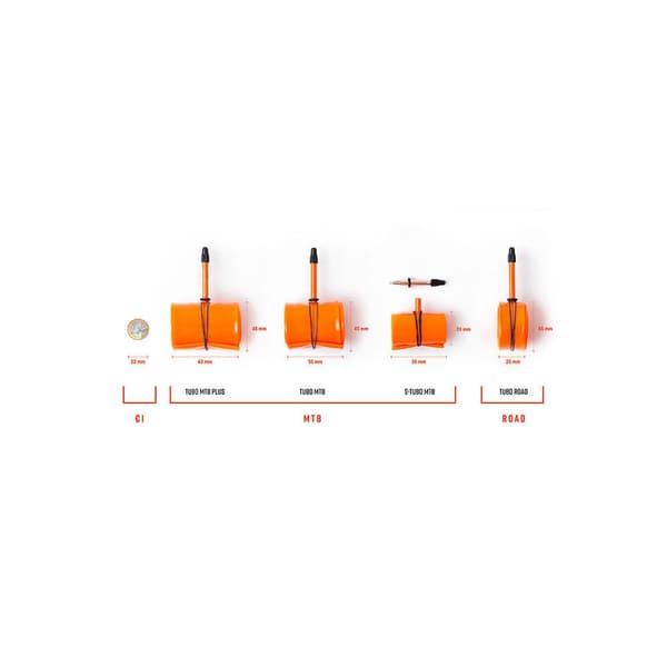 Tubolito Mtb Psens Innerslang Orange 27.5´´ / 1.80-2.50