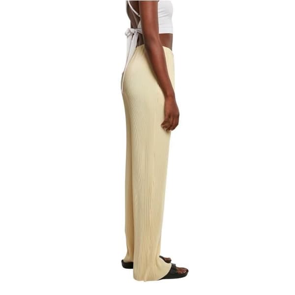 Urban Classics GT Plisserade byxor dam - gul - 4XL