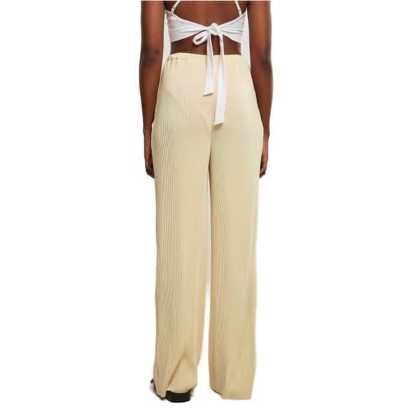 Urban Classics GT Plisserade byxor dam - gul - 3XL
