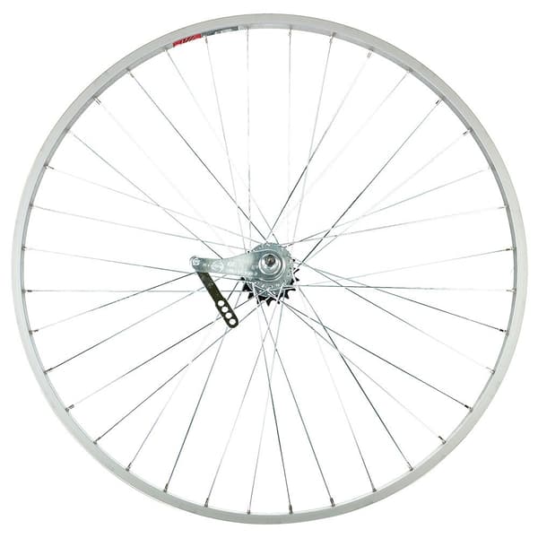 Gurpil Bakhjul Aluminium 700 Back-pedal Tubular Svart,Silver 9 x 110 mm