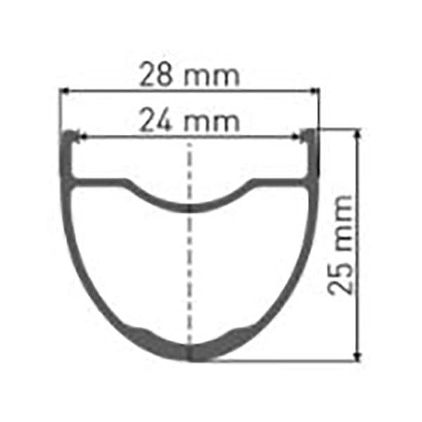 Dt Swiss Road Forhjul Gr 1600 Spline 25 650b Cl Disc Tubeless Sort 12 x 100 mm