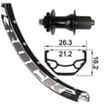 Miniatyrbild 2 av 2: Xlc Mtb-bakhjul Rodi Black Rock Evo 27.5´´ 6b Disc Svart 12 x 142 mm / Shimano/Sram HG