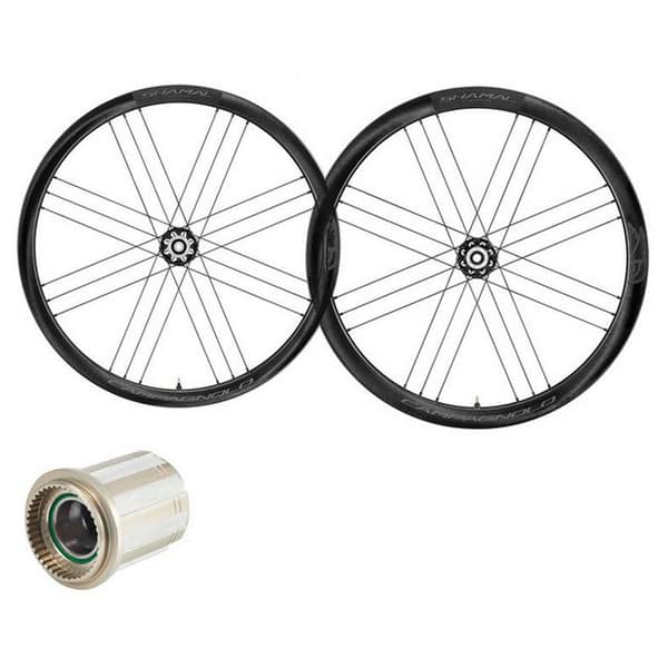 Campagnolo Vejhjulsæt Shamal C21 2-way Fit Carbon Disc Tubeless Sort 12 x 100 / 12 x 142 mm / Shimano/Sram HG