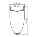 Miniatyrbild 2 av 2: Dt Swiss Väg Framhjul Arc 1100 Dicut 50 650b Cl Disc Tubeless Svart 12 x 100 mm
