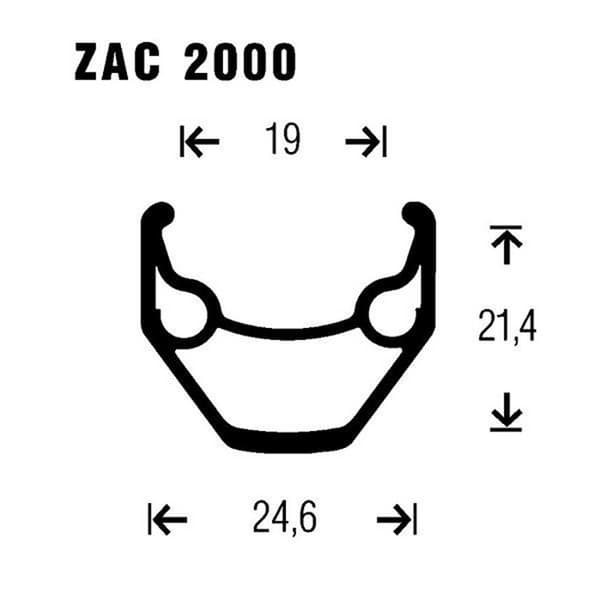 Gurpil Mtb Forhjul Zac M4050 26´´ Cl Disc Søvfarvet 9 x 100 mm