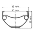 Miniatyrbild 2 av 2: Dt Swiss Mtb-bakhjul Hu 1900 Spline 30 29´´ Cl Disc Tubeless Schrader Silver 12 x 148 mm / Shimano Micro Spline