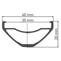 Miniatyrbillede 2 af 2: Dt Swiss H 1900 Spline 35 29´´ 6b Disk Slangeløs Bag Hjul Søvfarvet 12 x 148 mm / Shimano/Sram HG