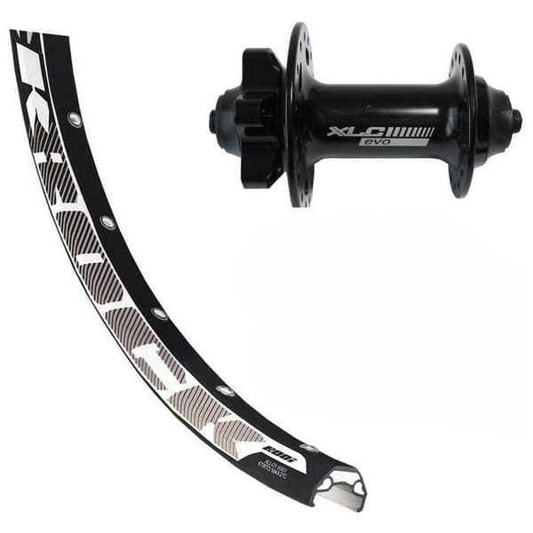 Xlc Rodi Black Rock Evo 26´´ 6b Disc Mountainbike Forhjul Sort 15 x 100 mm