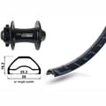 Miniatyrbild 2 av 2: Xlc Rodi Ready 25 Evo 27.5´´ 6b Disc Mtb Framhjul Svart 15 x 100 mm