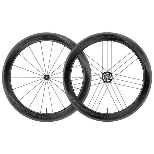 Campagnolo Bora Wto 60 Dark Tubeless Landevejs Hjulsæt Sort 9 x 100 / 10 x 135 mm / Campagnolo