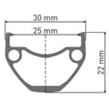 Miniatyrbillede 2 af 2: Dt Swiss Hu 1900 Spline 25 29´´ Cl Disc Tubeless Mtb Forhjul Søvfarvet 15 x 110 mm