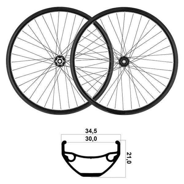 Mvtek 27.5´´ Tubeless Mtb-pyöräsarja Hopeinen 15 x 110 / 12 x 148 mm / Shimano/Sram HG