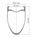 Miniatyrbild 2 av 2: Dt Swiss Crc 1400 Spline 22 700 Cl Disc Tubeless Landsvägscykelns Bakhjul Silver 12 x 142 mm / Shimano/Sram HG