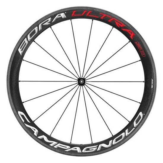 Campagnolo Bora Ultra 50 Rim Qr Ant Carbon Landevejscyklens Forhjul Søvfarvet 12 x 100 mm