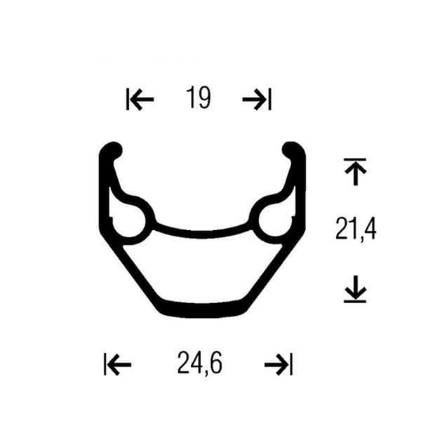 Gurpil Xm-1 29´´ Tubeless Mtb Forhjul Sort 9 x 100 mm