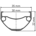 Miniatyrbild 2 av 2: Dt Swiss Hu 1900 Spline 30 27.5´´ Cl Disc Tubeless Schradera Mtb Bakhjul Silver 12 x 148 mm / Shimano/Sram HG