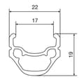 Miniatyrbillede 3 af 3: Mavic Crossride Ub 26´´ Qr Mtb Forhjul Sort 9 x 100 mm