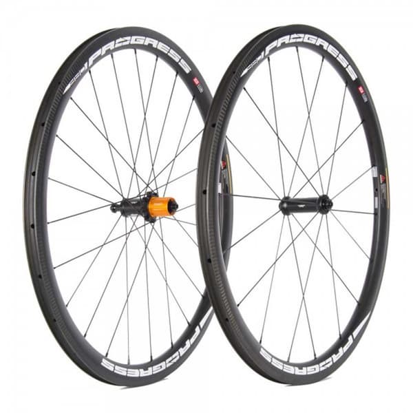 Progress Air Tubular Landsvägshjulset Svart 9 x 100 / 9 x 130 mm / Campagnolo