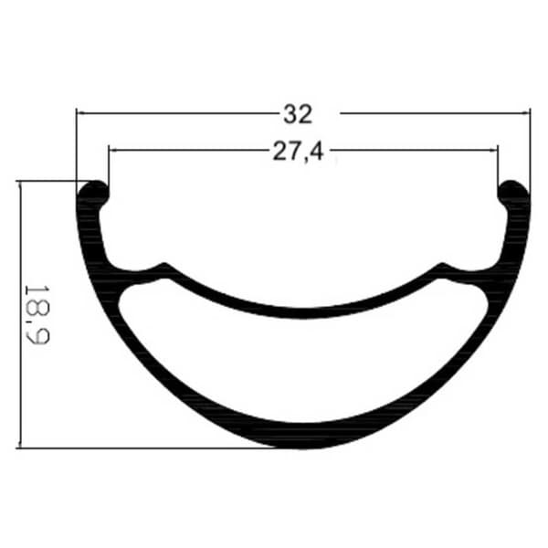 Gtr Sl27 27.5´´ Disc Maastopyörän Etupyörä Musta 9.5 x 100 mm