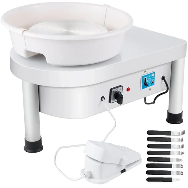 Pottemagerhjul, Hjuldiameter 25 cm, Hastighed 0-300 o/min, Positiv/Negativ Rotation,Type C