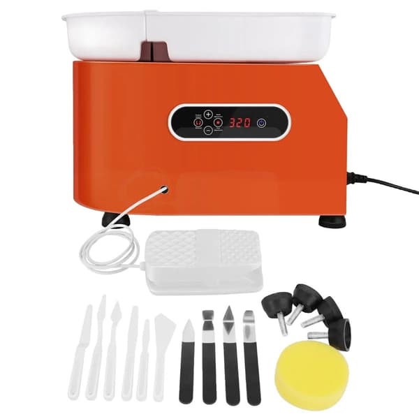 Elektrisk Keramikhjul, 25 cm Hjuldiameter, 0-320 r/min Hastighet,EU PLUG 220V