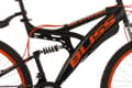 Miniatyrbillede 2 af 9: Full Suspension Mountain Bike 26" Bliss Black-Orange 21 Gear KS Cycling