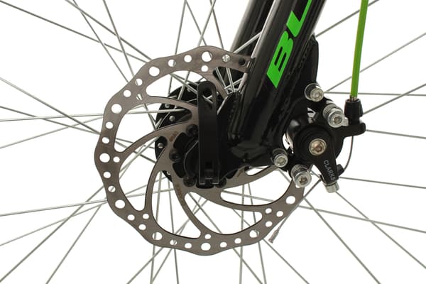 Kids' Mountain Bike 24" Bliss Black-Green 18 Gear Frame Size 38 cm
