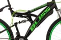 Miniatyrbillede 2 af 9: Full Suspension Mountain Bike 26" Bliss Black-Green 21 Gear KS Cycling