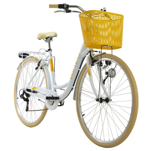 Ladies bicycle 26" or 28'' Cantaloupe different colors with basket frame size 44 cm KS Cycling