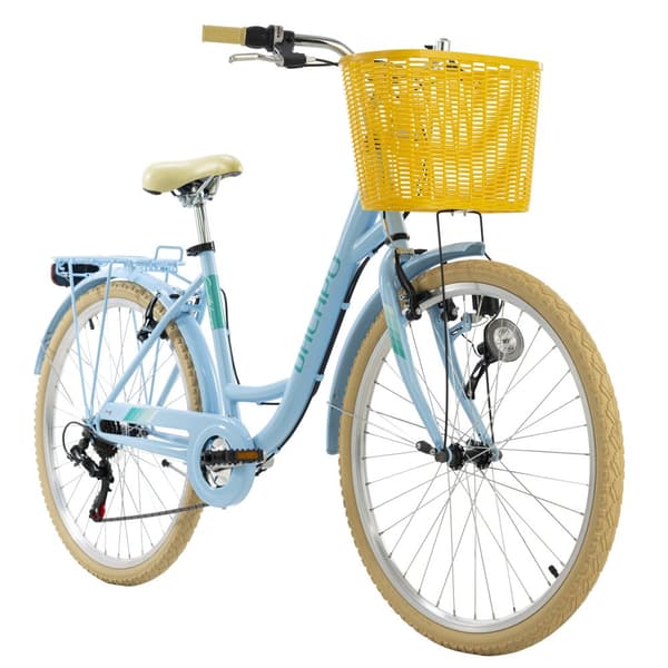 Ladies bicycle 26" or 28'' Cantaloupe different colors with basket frame size 44 cm KS Cycling
