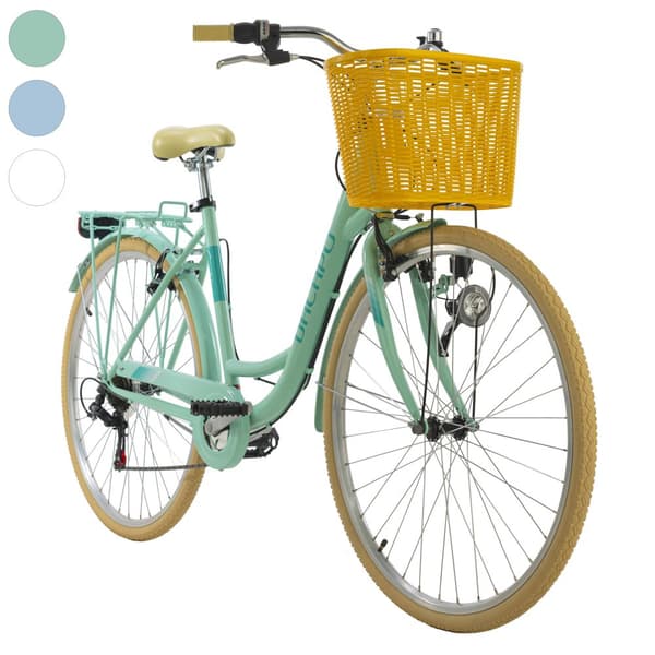 Ladies bicycle 26" or 28'' Cantaloupe different colors with basket frame size 44 cm KS Cycling