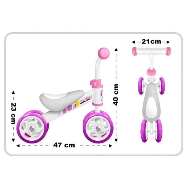 MIN FÖRSTA DRAISIENNE BABY WALKER SKIDS CONTROL FLICKA