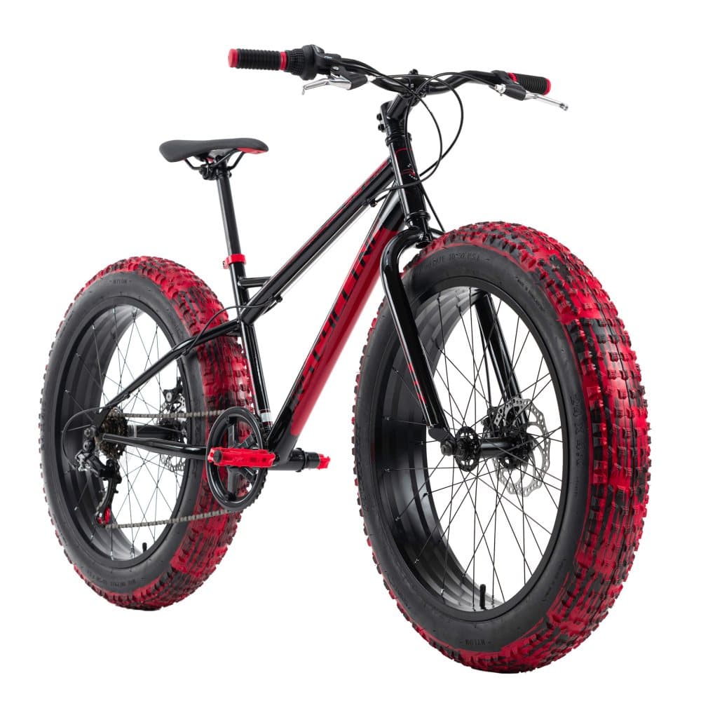 Mountain bike fat bike 24 '' SNW2458 black-red / black-green frame size 38 cm KS Cycling