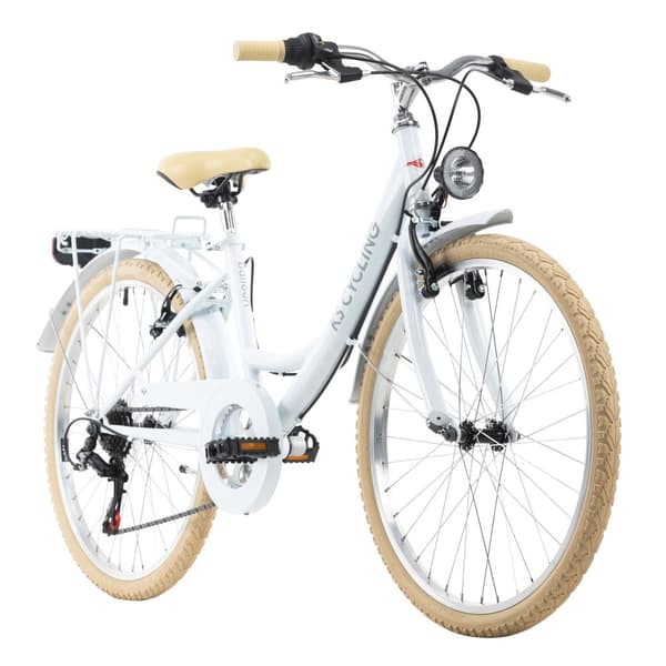 Children's bike 24 '' Balloon white, blue or mint green frame size 36 cm KS Cycling