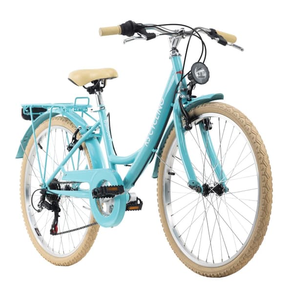 Children's bike 24 '' Balloon white, blue or mint green frame size 36 cm KS Cycling