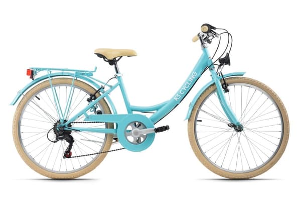 Children's bike 24 '' Balloon white, blue or mint green frame size 36 cm KS Cycling