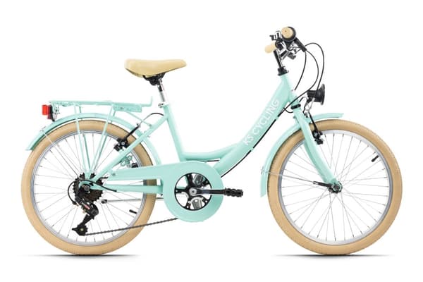 Children's bike 20 '' Balloon white, blue or mint green frame size 34 cm KS Cycling