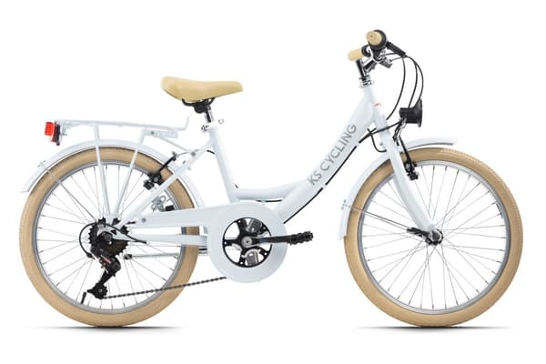 Children's bike 20 '' Balloon white, blue or mint green frame size 34 cm KS Cycling