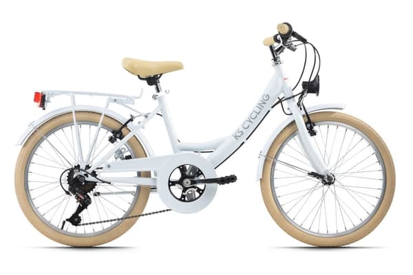 Children's bike 20 '' Balloon white, blue or mint green frame size 34 cm KS Cycling