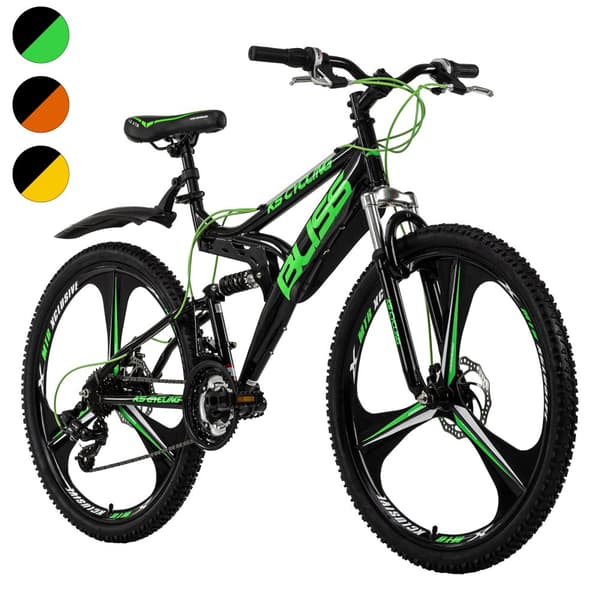 Mountain bike fully 26 '' Bliss black-green frame size 47 cm KS Cycling
