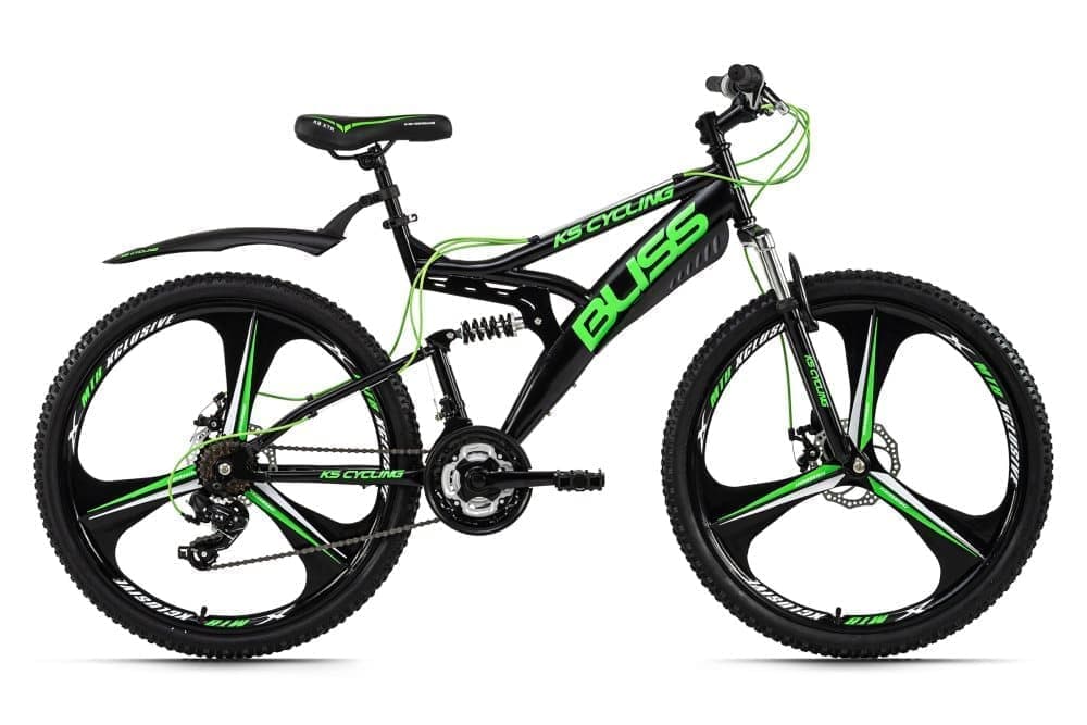 Mountain bike fully 26 '' Bliss black-green frame size 47 cm KS Cycling